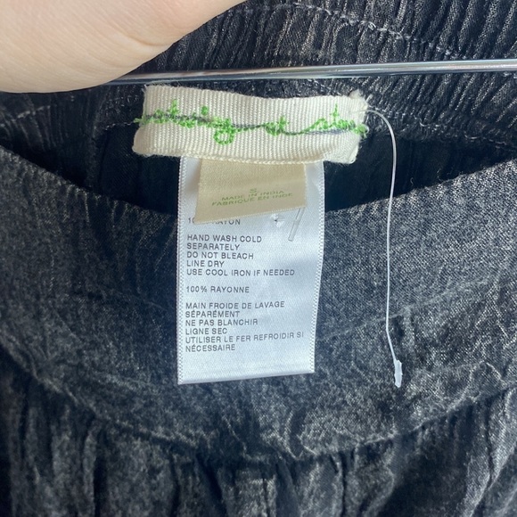 ANTHROPOLOGIE Staring At Stars Acid Wash Joggers Charcoal Grey - Size Small - Picture 5 of 10